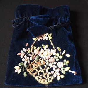 Velvet makeup bag or jewelry bag